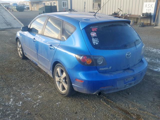 JM1BK343X51334787 - 2005 MAZDA 3 HATCHBAC BLUE photo 3