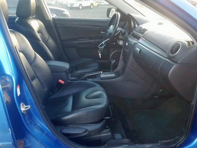 JM1BK343X51334787 - 2005 MAZDA 3 HATCHBAC BLUE photo 5