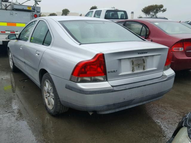 YV1RS61T842350106 - 2004 VOLVO S60 SILVER photo 3