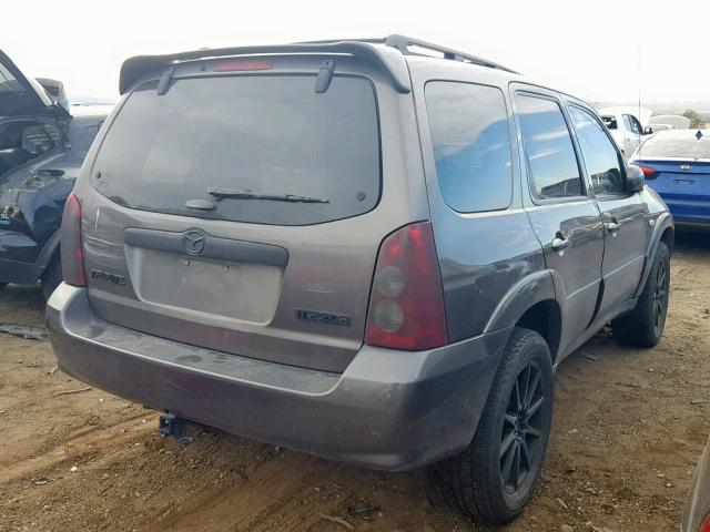 4F2CZ06165KM32655 - 2005 MAZDA TRIBUTE S CHARCOAL photo 4