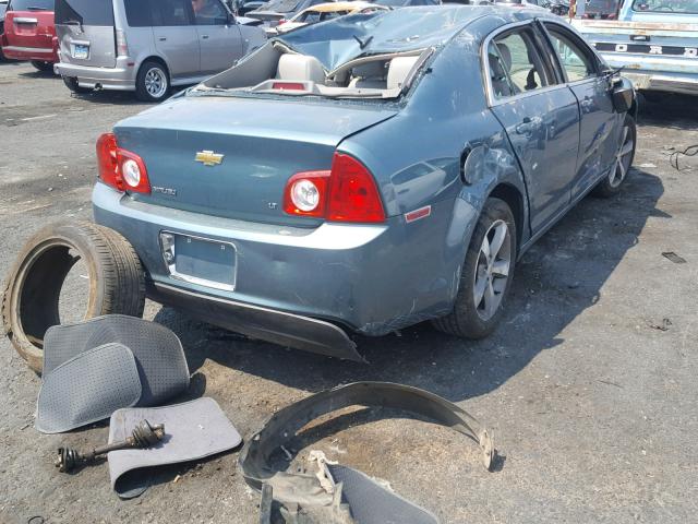 1G1ZJ57B59F154182 - 2009 CHEVROLET MALIBU 2LT GREEN photo 4