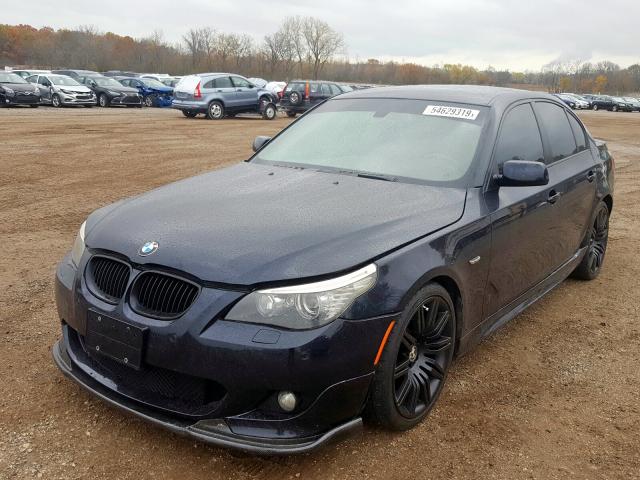 WBANW53568CT48532 - 2008 BMW 550 I BLACK photo 2