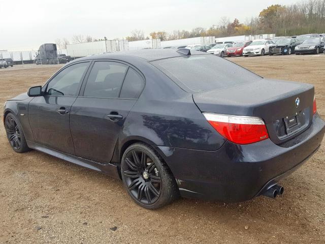 WBANW53568CT48532 - 2008 BMW 550 I BLACK photo 3