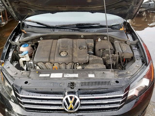 1VWAP7A30DC078748 - 2013 VOLKSWAGEN PASSAT S BLACK photo 7