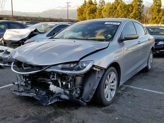 1C3CCCAB1FN617476 - 2015 CHRYSLER 200 LIMITE GRAY photo 2