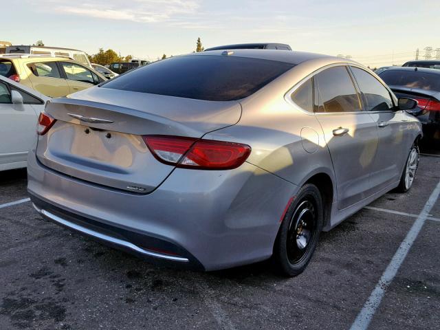 1C3CCCAB1FN617476 - 2015 CHRYSLER 200 LIMITE GRAY photo 4