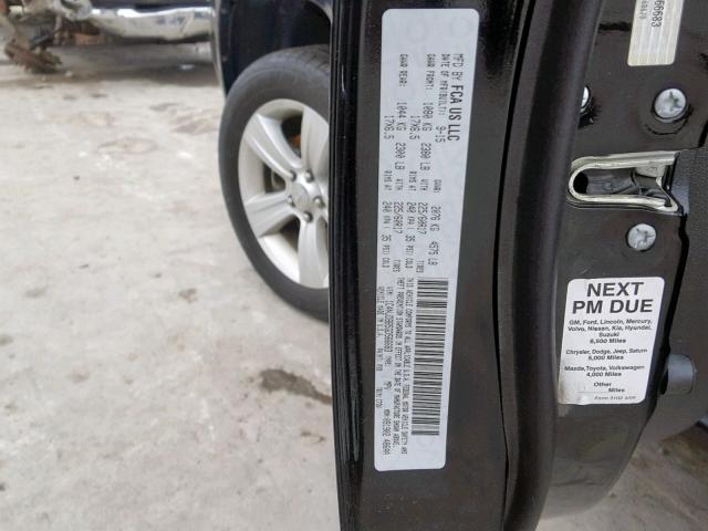 1C4NJDBB5GD566683 - 2016 JEEP COMPASS SP შავი ფოტო 10