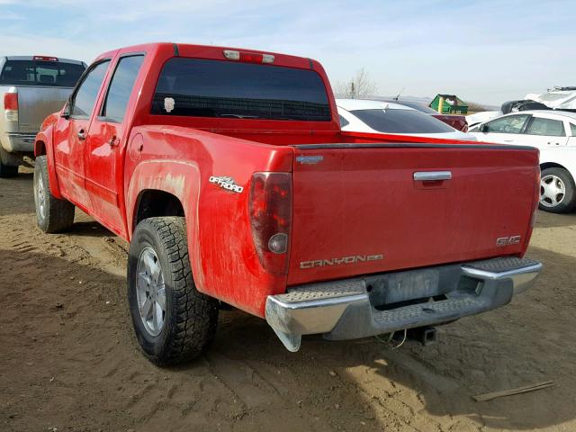 1GTH6MFEXB8134191 - 2011 GMC CANYON SLE RED photo 3