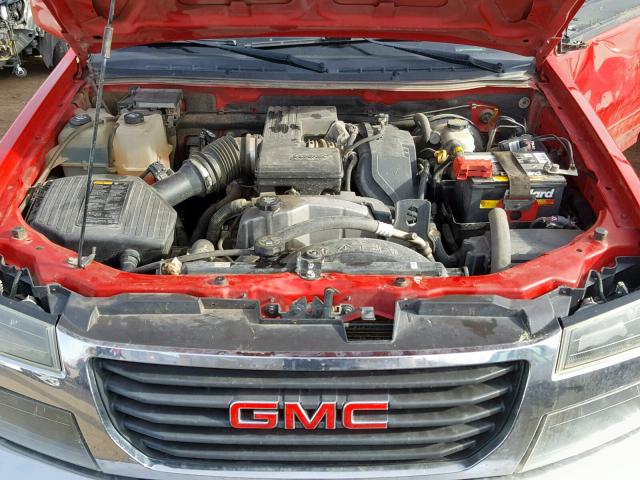 1GTH6MFEXB8134191 - 2011 GMC CANYON SLE RED photo 7