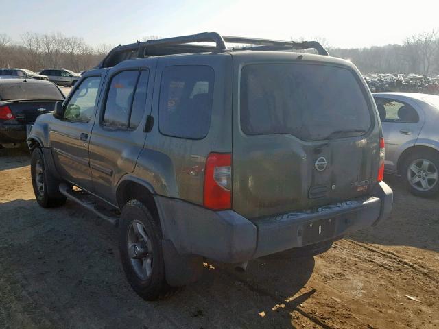 5N1ED28T43C691083 - 2003 NISSAN XTERRA XE/ GREEN photo 3