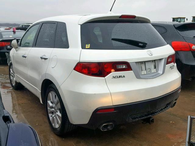 5J8TB2H23AA003755 - 2010 ACURA RDX WHITE photo 3