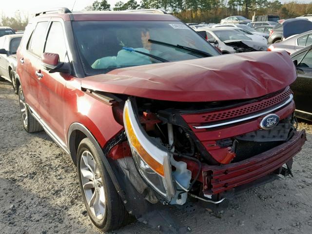 1FM5K7F88EGA99781 - 2014 FORD EXPLORER L RED photo 1