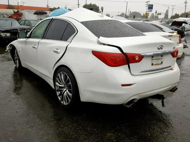 JN1BV7AP5EM686036 - 2014 INFINITI Q50 BASE WHITE photo 3