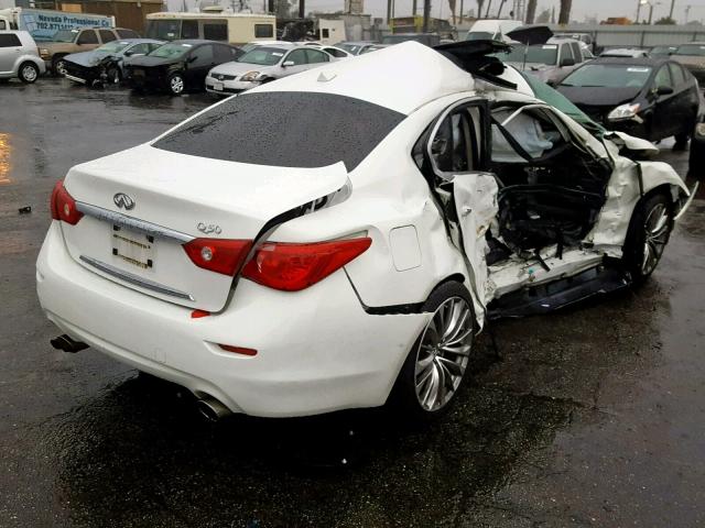 JN1BV7AP5EM686036 - 2014 INFINITI Q50 BASE WHITE photo 4