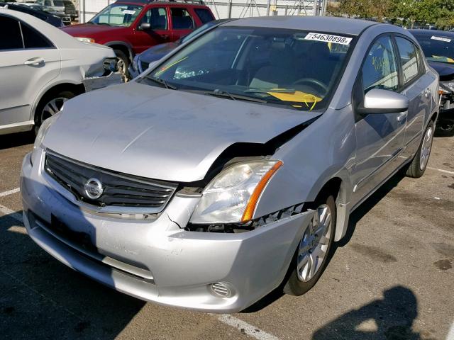 3N1AB6AP2CL674691 - 2012 NISSAN SENTRA 2.0 SILVER photo 2