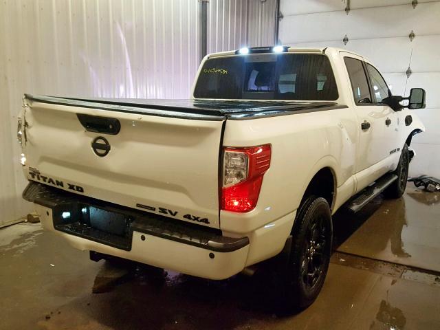 1N6BA1F46JN526110 - 2018 NISSAN TITAN XD S WHITE photo 4