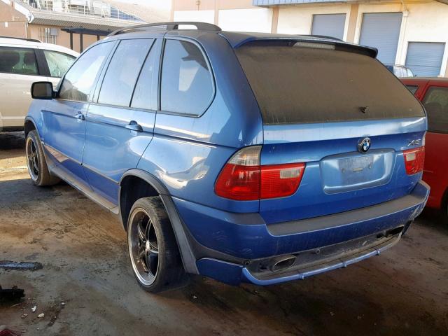 5UXFB93513LN80280 - 2003 BMW X5 4.6IS BLUE photo 3