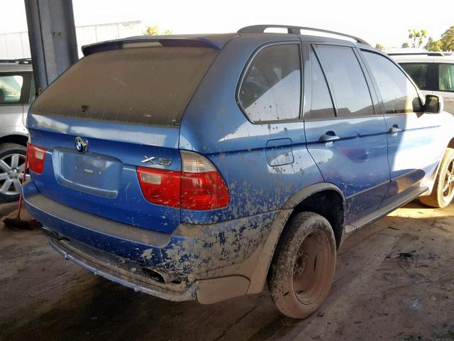 5UXFB93513LN80280 - 2003 BMW X5 4.6IS BLUE photo 4