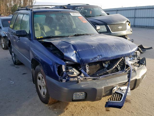 JF1SF63591H767856 - 2001 SUBARU FORESTER L BLUE photo 1