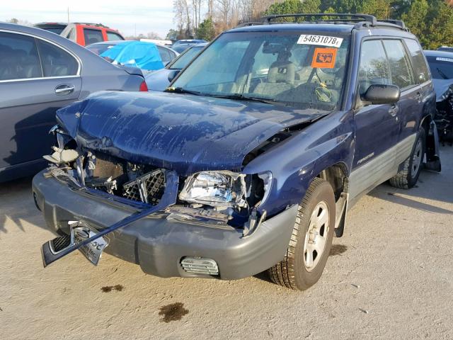 JF1SF63591H767856 - 2001 SUBARU FORESTER L BLUE photo 2