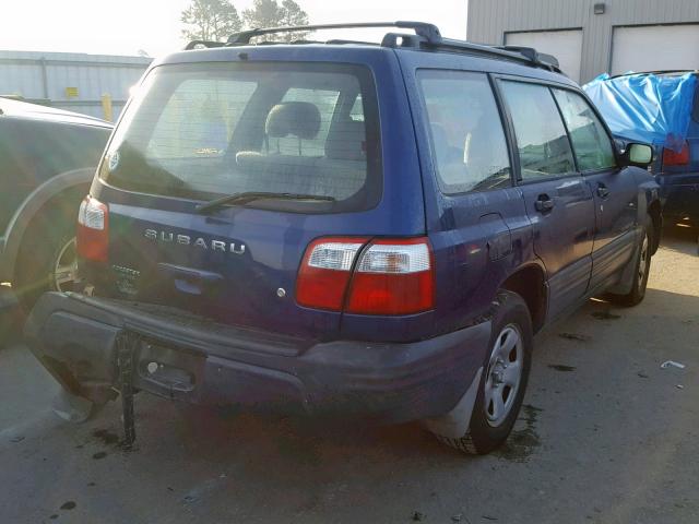 JF1SF63591H767856 - 2001 SUBARU FORESTER L BLUE photo 4