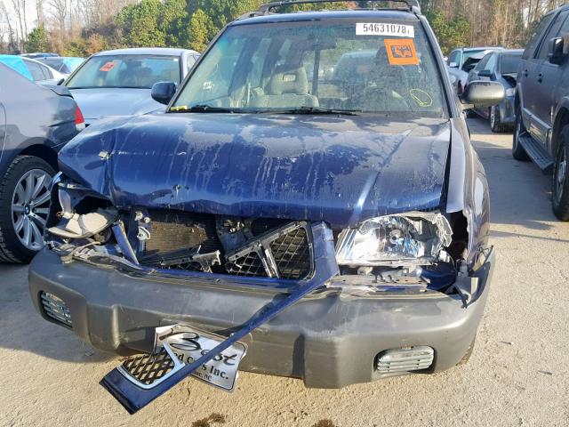 JF1SF63591H767856 - 2001 SUBARU FORESTER L BLUE photo 9