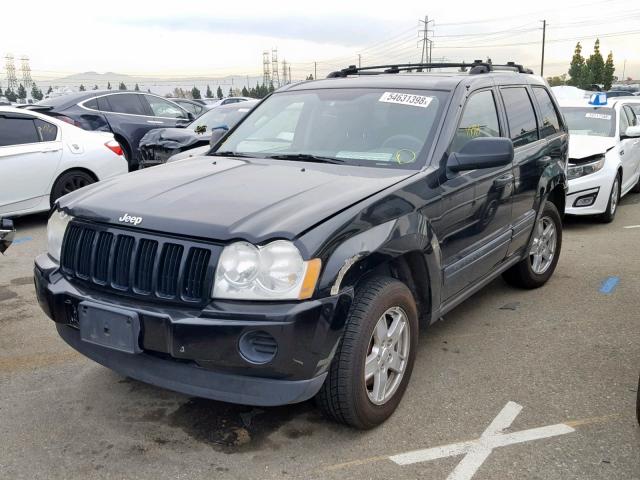 1J4GS48K25C615235 - 2005 JEEP GRAND CHER BLACK photo 2