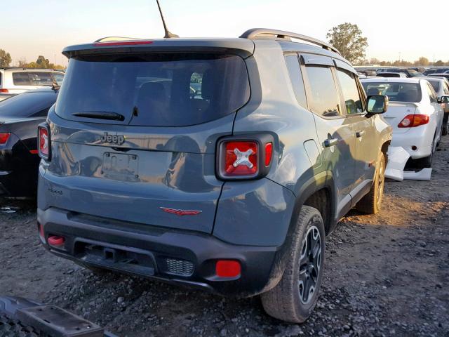 ZACCJBCT6FPB98212 - 2015 JEEP RENEGADE T GRAY photo 4