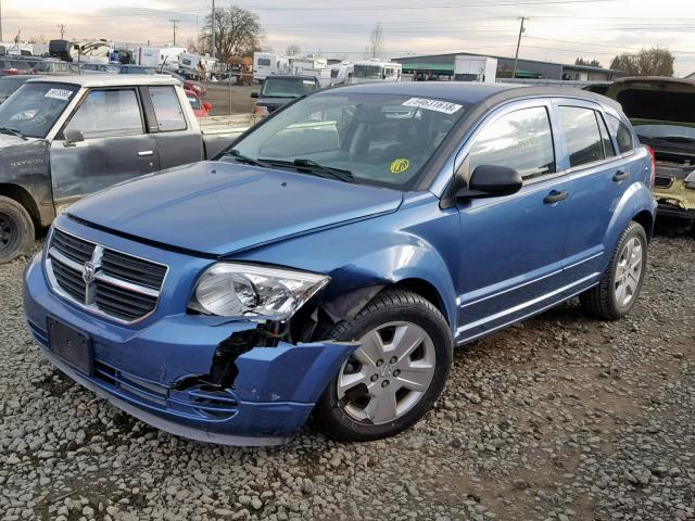 1B3HB48B87D565000 - 2007 DODGE CALIBER SX BLUE photo 2