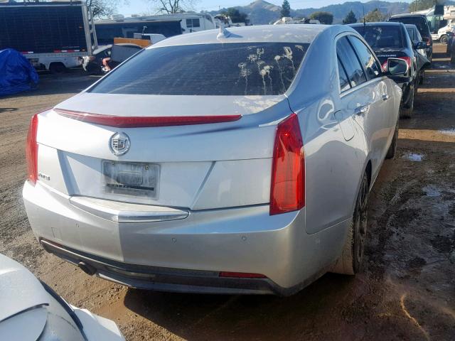 1G6AB5RA3D0113635 - 2013 CADILLAC ATS LUXURY SILVER photo 4