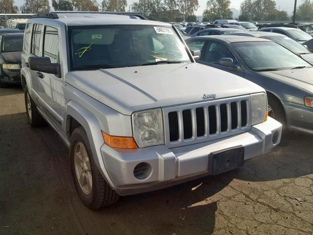1J8HH48KX6C232498 - 2006 JEEP COMMANDER SILVER photo 1