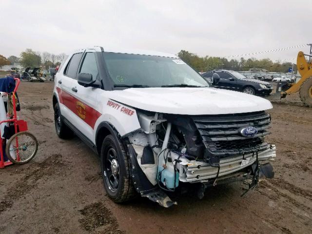 1FM5K8AR7GGB35954 - 2016 FORD EXPLORER P WHITE photo 1