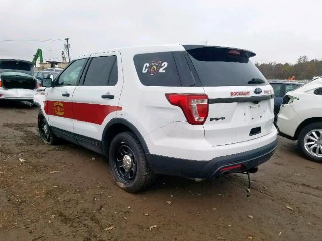 1FM5K8AR7GGB35954 - 2016 FORD EXPLORER P WHITE photo 3