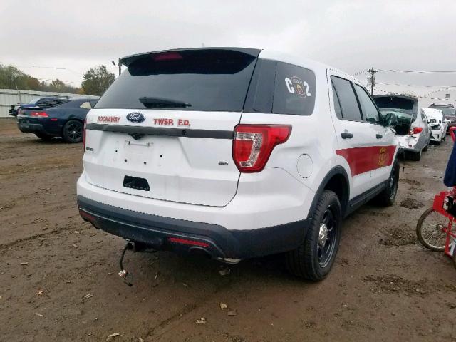 1FM5K8AR7GGB35954 - 2016 FORD EXPLORER P WHITE photo 4