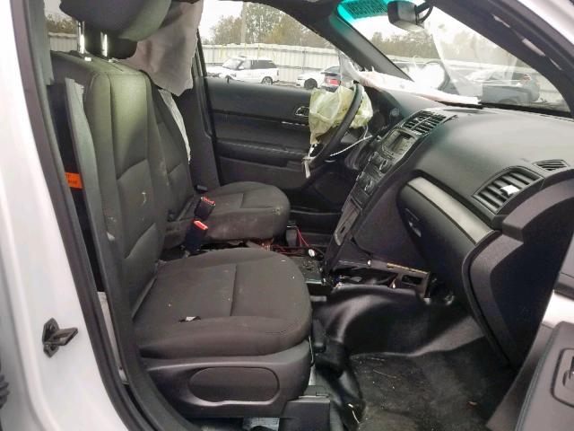 1FM5K8AR7GGB35954 - 2016 FORD EXPLORER P WHITE photo 5