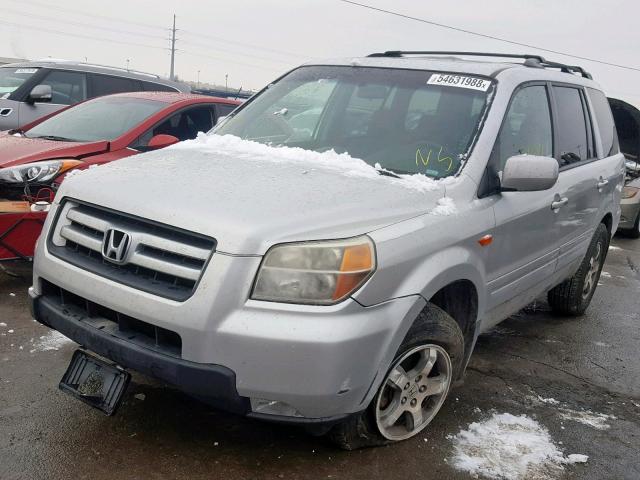 5FNYF18308B009431 - 2008 HONDA PILOT SE SILVER photo 2