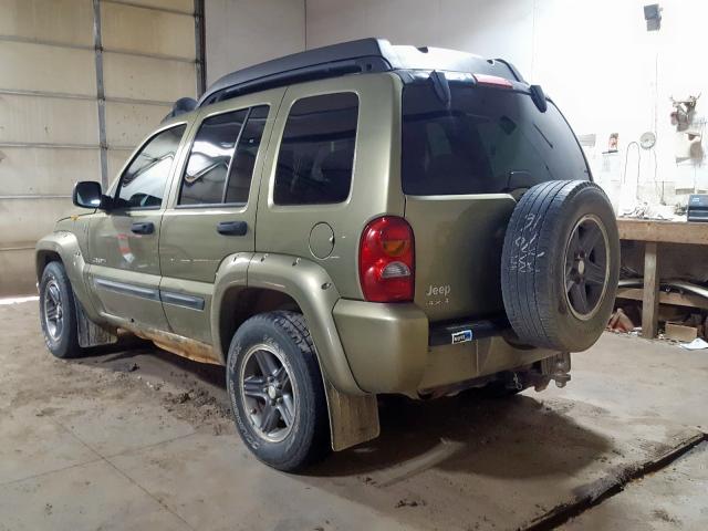 1J4GL38K84W187482 - 2004 JEEP LIBERTY RE GREEN photo 3