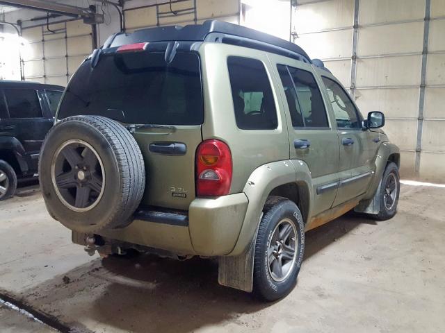 1J4GL38K84W187482 - 2004 JEEP LIBERTY RE GREEN photo 4