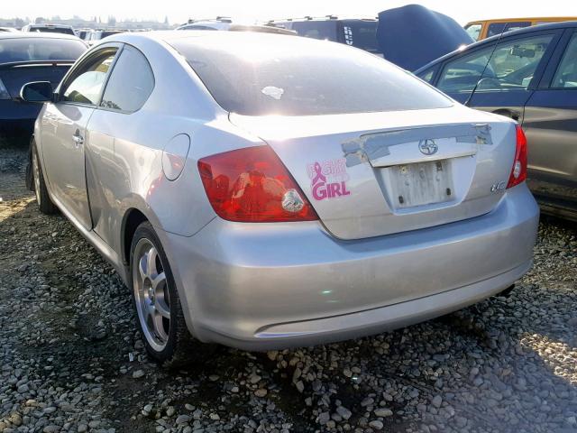 JTKDE177970211728 - 2007 TOYOTA SCION TC Gümüş foto 3