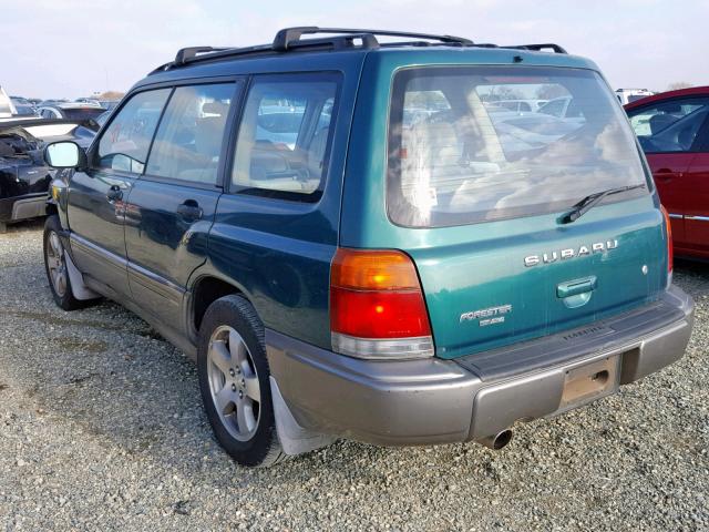 JF1SF6551XH742343 - 1999 SUBARU FORESTER S GREEN photo 3