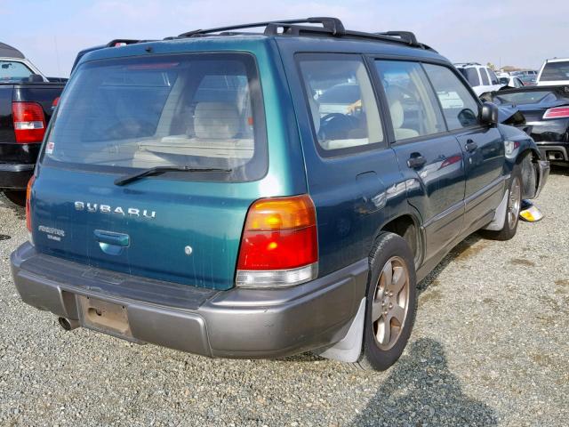JF1SF6551XH742343 - 1999 SUBARU FORESTER S GREEN photo 4