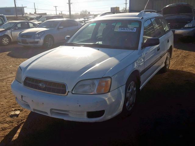 4S3BH635X17304411 - 2001 SUBARU LEGACY L WHITE photo 2