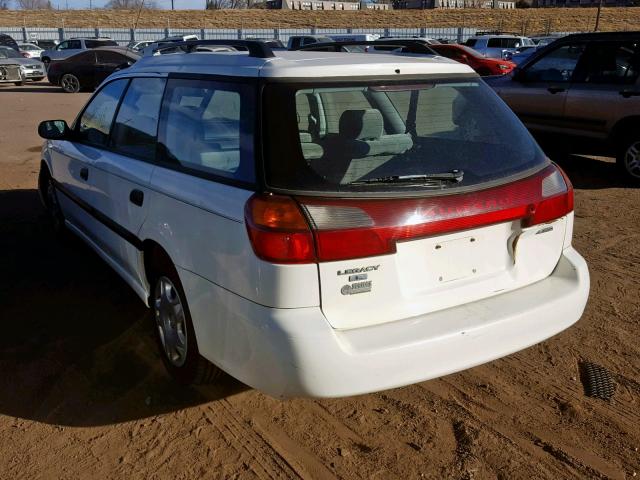 4S3BH635X17304411 - 2001 SUBARU LEGACY L WHITE photo 3