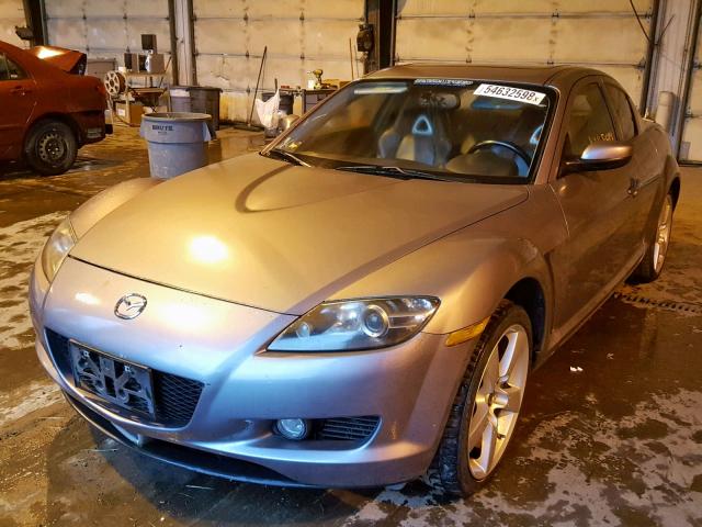 JM1FE173740116674 - 2004 MAZDA RX8 GRAY photo 2