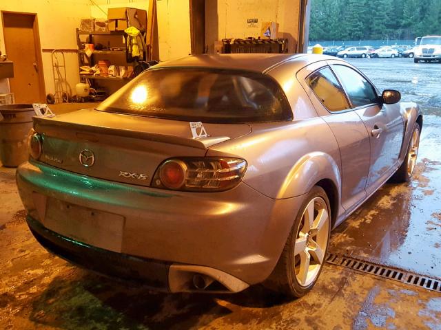 JM1FE173740116674 - 2004 MAZDA RX8 GRAY photo 4