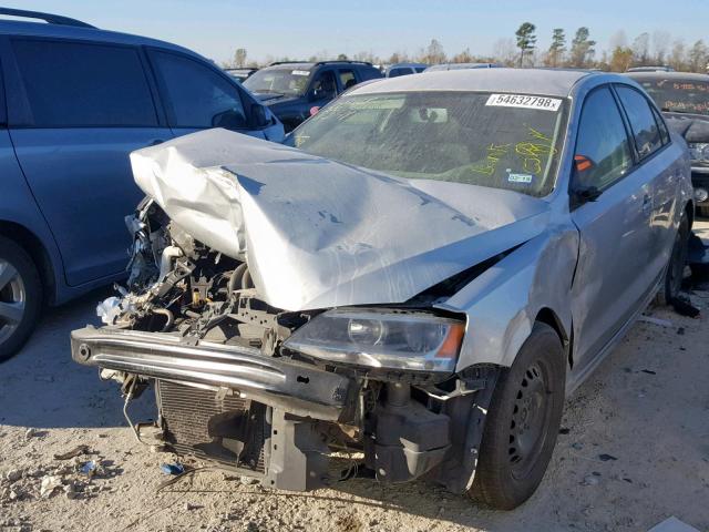 3VW2K7AJXCM336532 - 2012 VOLKSWAGEN JETTA BASE 银色 照片 2