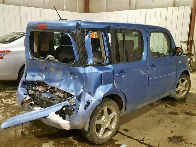 JN8AZ2KR6DT305366 - 2013 NISSAN CUBE S BLUE photo 4