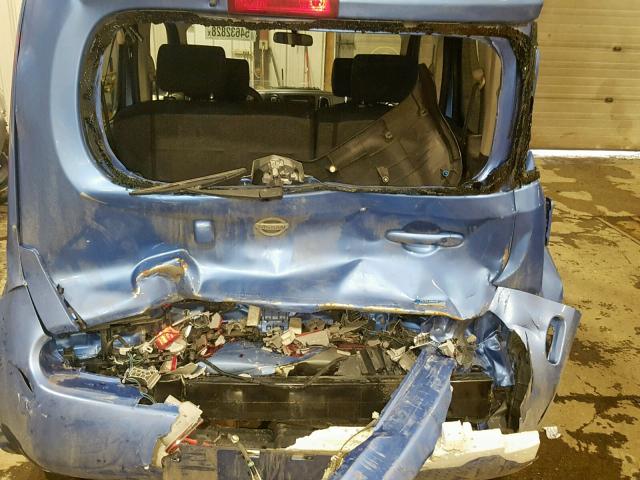 JN8AZ2KR6DT305366 - 2013 NISSAN CUBE S BLUE photo 9