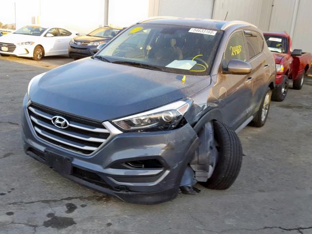 KM8J33A44HU462155 - 2017 HYUNDAI TUCSON LIM GRAY photo 2