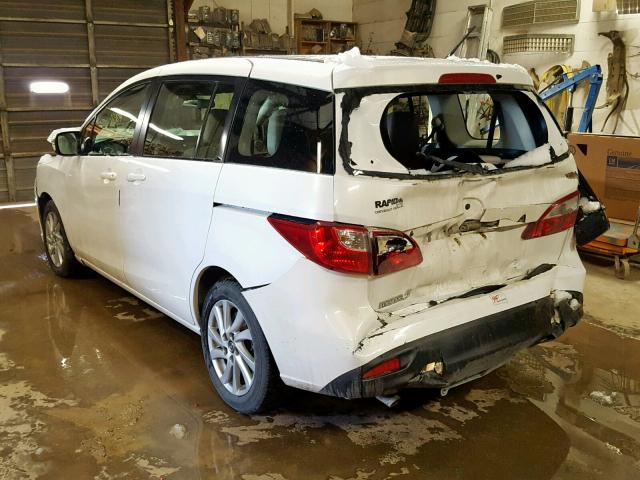 JM1CW2BL2D0149983 - 2013 MAZDA 5 WHITE photo 3